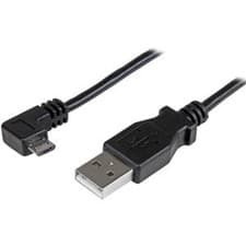 Image of Startech 0.5 M Right Angle Micro Usb Cable Charge And Sync Cable Usb To Micro Us