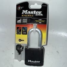 Image of MASTER LOCK Excell M515 DLH Laminated Padlock with 4 Keys Security Level 9.