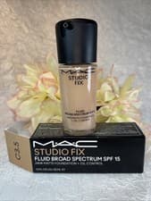 Image of MAC Studio Fix Fluid SPF15 Broad Spectrum Foundation - C3.5 - 1oz NIB Free Ship