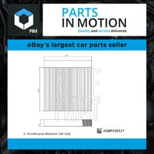 Image of Pollen / Cabin Filter ADBP250127 Blue Print 11442625 11442626 Quality Guaranteed