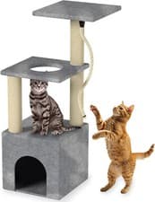Image of 90CM CAT TREE CLIMBING TOWER ACTIVITY CENTRE KITTEN TALL SCRATCHING POST LARGE