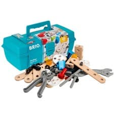 Image of Brio Builder Starter Set 34586 Construction Playset with Toolbox Ages 3+