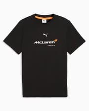 Image of McLaren Puma Casual T-shirt MENS Black Cotton Big Logo Tee F1 2026