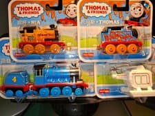 Image of 4 X FISHER PRICE THOMAS THE TANK ENGINE GORDON HAROLD NIA MUDDY THOMAS NEW