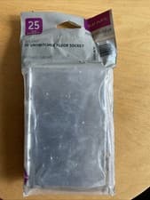 Image of Brushed Chrome Knightsbridge 2g Unswitched Floor Socket 13a 230v Flat Plate