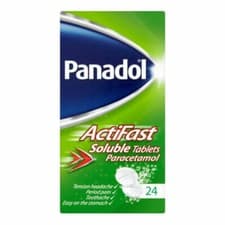 Image of Panadol Actifast Soluble Paracetamol 500mg - 12*2 Tablets