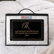 Image of Just Like Down Microfibre Duvet 10.5 Tog Soft Year Round Warm Quilt UK Made