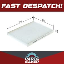 Image of Pollen / Cabin Filter 1987432215 Bosch BE8Z19N619A H1BH18D543AA 1541456 1594615