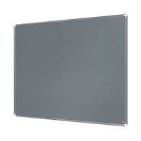 Image of Nobo Premium Plus Felt Notice Board 1200 x 900mm Grey 1915196