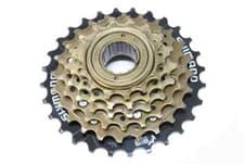 Image of Shimano 6 Speed MF-TZ500-6 Index 14-28 Freewheel Block Screw On Cassette Cog MTB