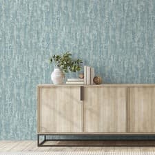 Image of Plain Teal Wallpaper Textured Industrial Effect Paste The Wall Free Match Lounge