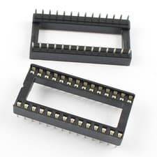 Image of 10Pcs 2.54mm Pitch 28 Pin DIP Type IC Sockets Adaptor Wide #ty