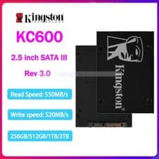 Image of Kingston 2.5" SSD KC600 256GB 512GB 1TB 2T SATA 3 Solid State Drive SKC600MS lot