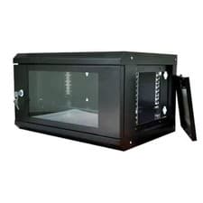 Image of 6U 450MM 19" BLACK NETWORK  CABINET or 6 Way PDU Only