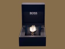 Image of Hugo Boss Ladies Sena Stainless Steel Bicol Bracelet Silver Watch, EX DISPLAY!!