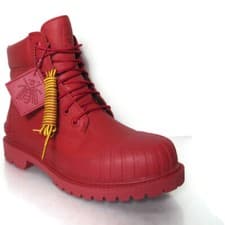 Image of Timberland Bee Line Women's Premium Red Waterproof Rubber Toe Boots Sz.8, A5ZRY