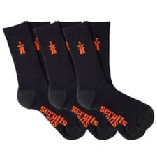 Image of Scruffs Worker Socks x3 Pairs Reinforced Durable Work Boot Sock Cushioned Lining