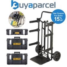 Image of Dewalt 1-70-324 4 in 1 Toughsystem 2.0 Stackable Tool Box Trolley 2x DS300 DS150