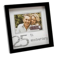Image of New View Photo Frame 6x4" - 25th Anniversary Silver Wedding