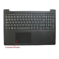 Image of Fits For Lenovo 5CB1D01939 Dark Gray Palmrest Touchpad Cover Keyboard UK Layout