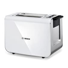 Image of Bosch Styline Stainless Steel 2-Slice Wide Slot Toaster White TAT8611NGB