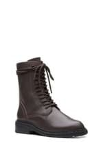 Image of Clarks Ladies Ankle Boots TILHAM LACE Dark Brown Leather UK 6/ 39.5