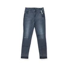 Image of Express High Rise Ankle Jegging Distressed Released Hem Gray Size 8