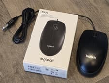 Image of Logitech B100 Mouse - Full Size USB-A Desktop Corded Mouse