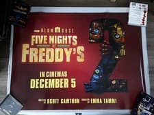 Image of Five Nights at Freddy's 2: Original UK cinema quad poster 30x40”