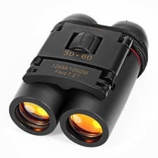 Image of 30x60 Outdoor Travel Folding Binoculars Telescopes - Black