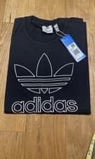 Image of Adidas Black T-Shirt Size XS Men's Short Sleeve Top Cotton Tee
