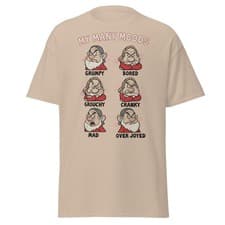 Image of My Many Moods T-Shirt | Funny Grumpy Mood Chart Tee