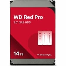Image of WD Red Pro 14TB NAS Hard Drive 3.5" 7200 RPM SATA 6Gb/s CMR - Enterprise NAS Sto