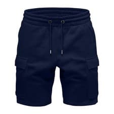Image of Mens Cargo Combat Fleece Shorts Summer Knee Length for Gym Workout Multi Pockets