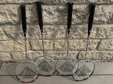 Image of Set of 4 Carlton Powerblade C100 Badminton Rackets Unused