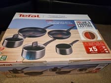 Image of Tefal Titanium Force 5pc Non-Stick 1 Frying Pans 28&20cm 3 Saucepans 18,16&14cm
