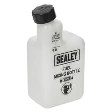 Image of Fuel Mixing Bottle 1 Litre 1L 2 Stroke Petrol Can Storage Garage - Sealey JMIX01