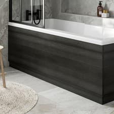 Image of Modern Bathroom 1700mm Front Side Bath Panel 16mm MFC Charcoal Grey Easy Cut