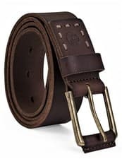 Image of Timberland Men's Genuine Leather Belt – Classic, Casual Everyday Dress Belt