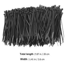 Image of 500x Self-locking Nylon Zip Ties Multi-Purpose Fasteners for Cable Organization