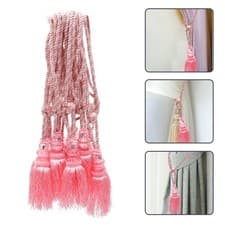 Image of 10 Pcs Curtain Tassel Pendant Tiebacks Decorative Trim Synthetic Fiber for Home