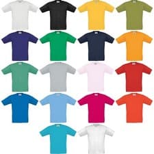 Image of Kids Children Boy Girl B&C Exact 190 100% Cotton Short Sleeve T Shirt