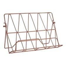 Image of Copper Vertex Reading Cookbook Stand Cook Book Recipe Holder Kitchen Bookrest