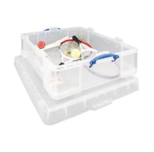 Image of Really Useful Storage Box 70 Litre Clear - Free Next Working Day Delivery