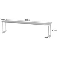 Image of Stainless Steel Commercial Catering Table Kitchen Worktop Prep Table Equipment