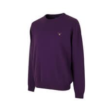 Image of Gant Superfine Lambswool Crew Men's Sweater M Purple Knit