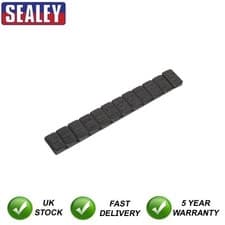 Image of Sealey Black Steel Adhesive Wheel Weight 5g Strip of 12 Pack of 50 WWSA5B