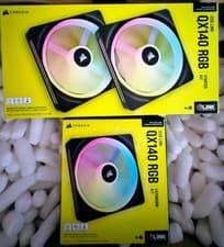 Image of Corsair iCUE Link QX140 RGB Fan Starter Kit + Expansion Kit