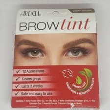Image of Ardell Brow Tint Light Brown - 12 Applications Covers Grays Lasts 2 Weeks