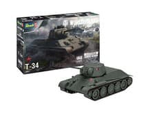 Image of World Of Tanks: T-34 (easy-click System) 1:72 Plastic Model Kit REVELL